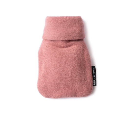 Mini Pink Organic Cotton Hot Water Bottle - Organic Cotton