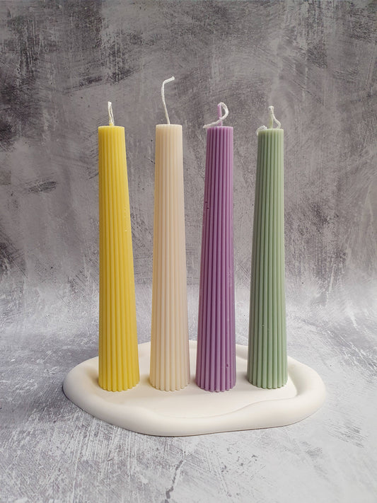 Free Stand Soy Wax Dinner Candles l Spring  Home Decor