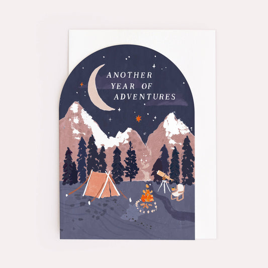 Another Year of Adventures Camping Birthday Card