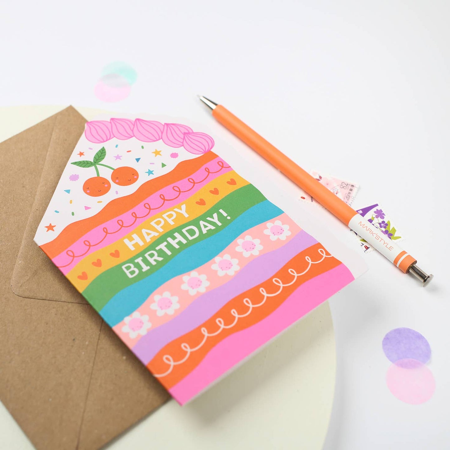 Cake Die Cut Birthday Card