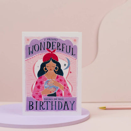 Fortune Teller Crystal Ball Birthday Card