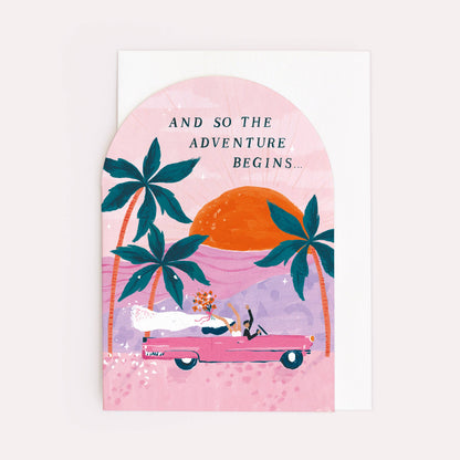 Adventures Wedding Bride & Groom Card