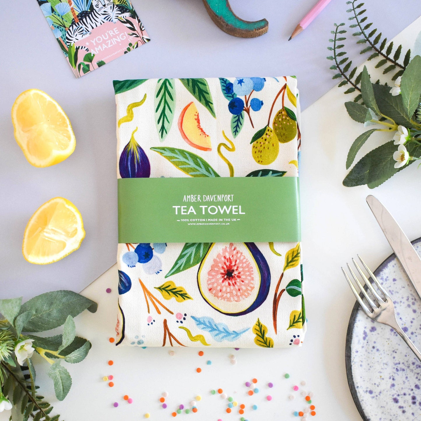 Wild Fig Tea Towel