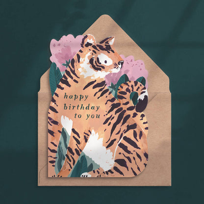 Tiger Birthday Card