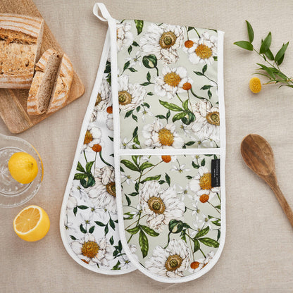 Spring Blossom Organic Cotton Oven Gloves