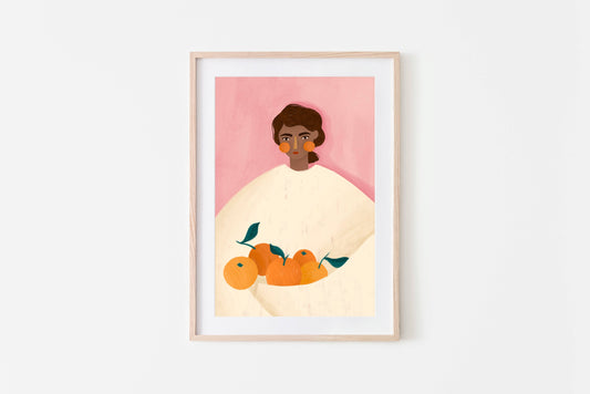 The Woman With The Oranges Art Print