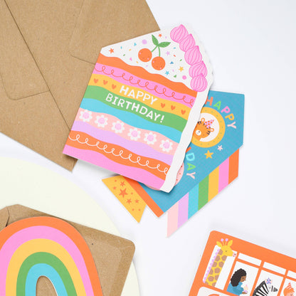 Cake Die Cut Birthday Card