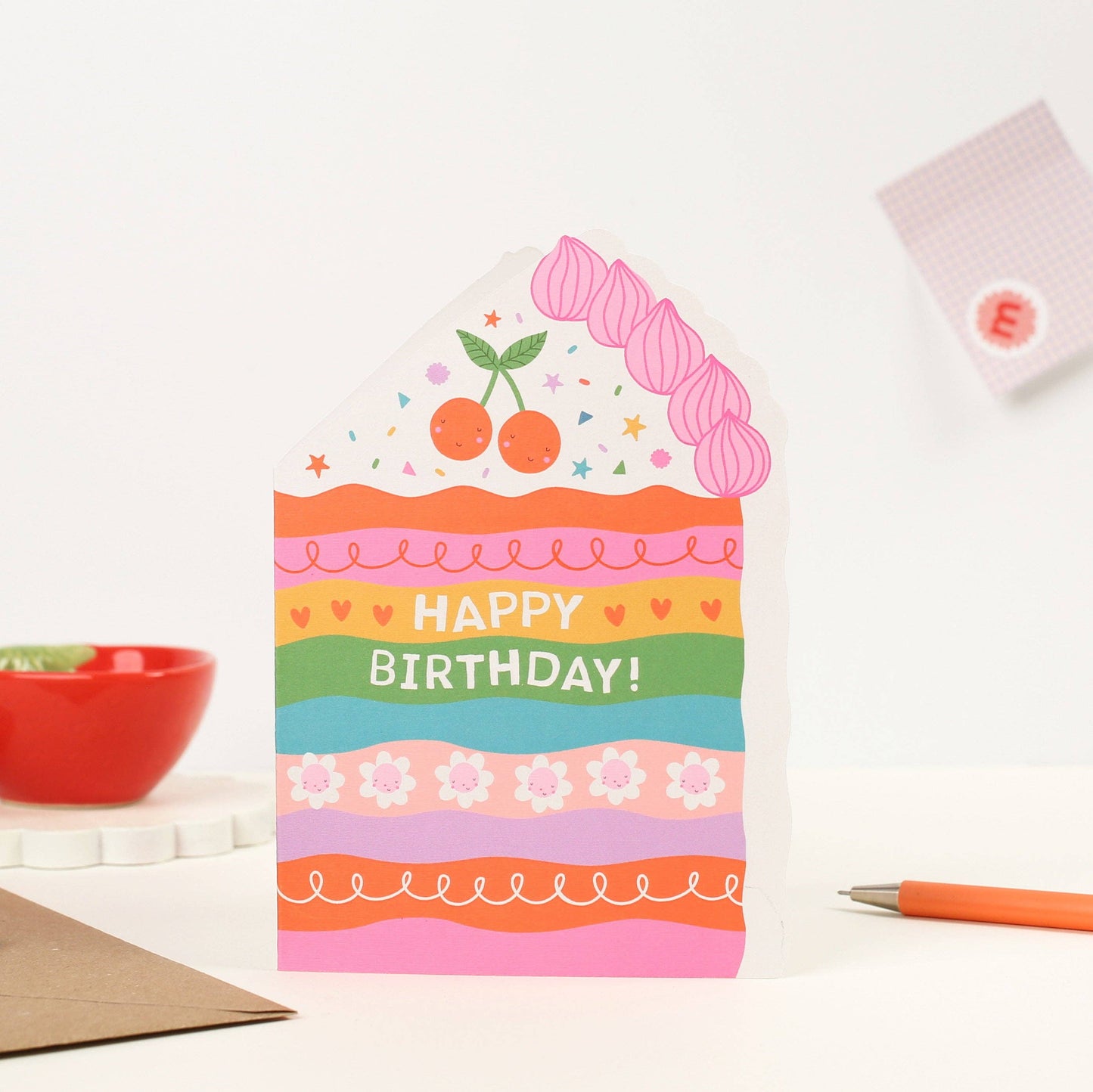 Cake Die Cut Birthday Card