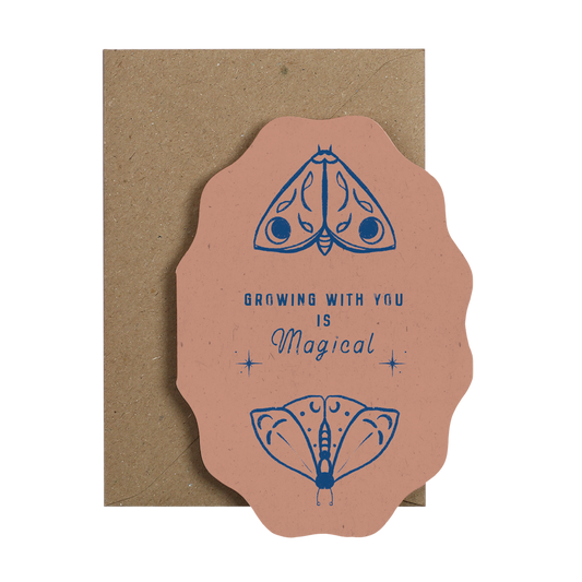 Magical Moth Friendship & Love Card