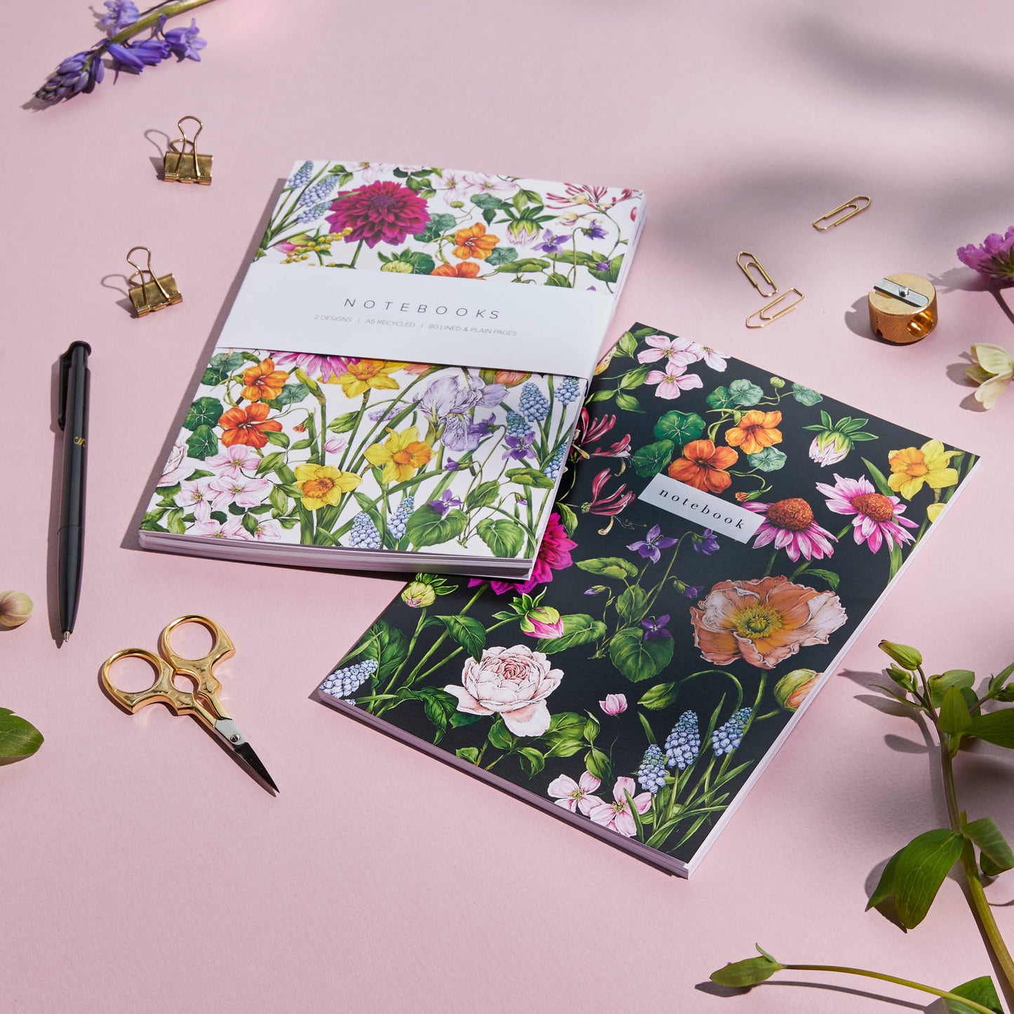 Bountiful Blooms - Pack of 2 A5 Notebooks