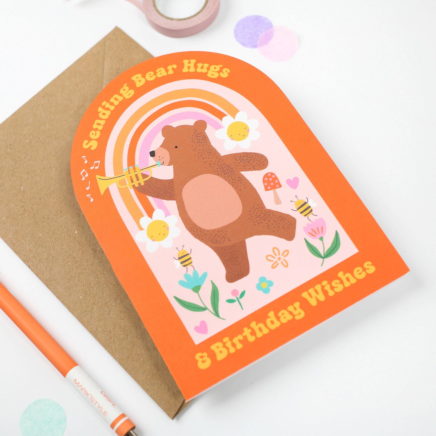 Bear Hugs Birthday Card