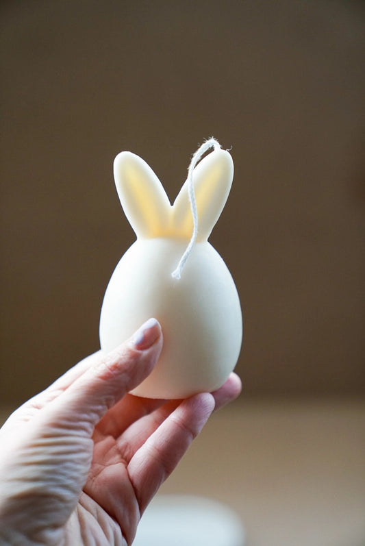 Handmade Soy Wax Bunny Ears Candle