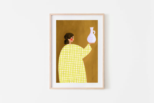 The Woman with the Vase Art Print