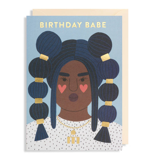 Birthday Babe Gold Foiled Card