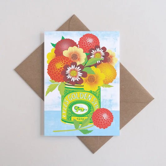 Golden Syrup Flowers Card