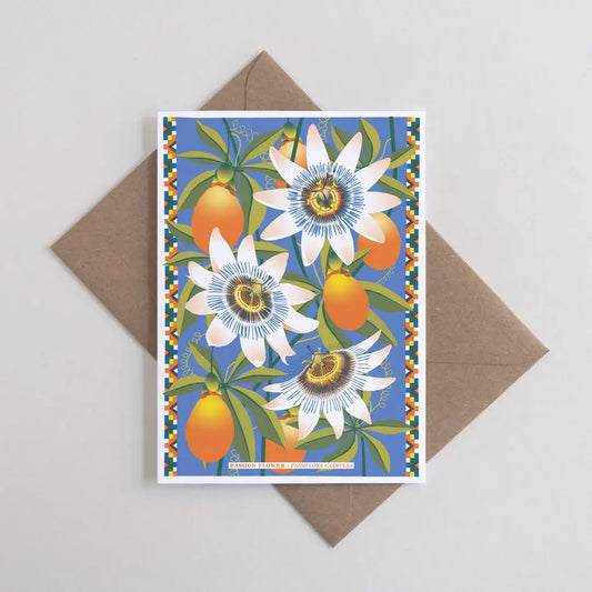 Passion Flower Botanical Card