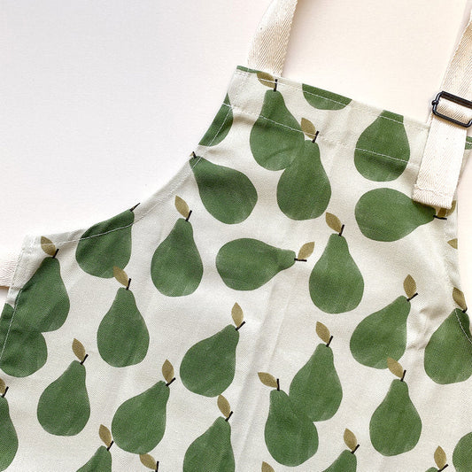 Childrens Apron, Pear Print