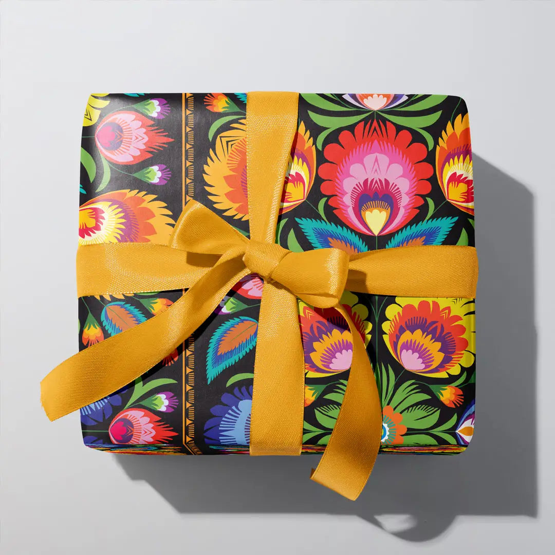 Wycinanki Folk Art Gift Wrap