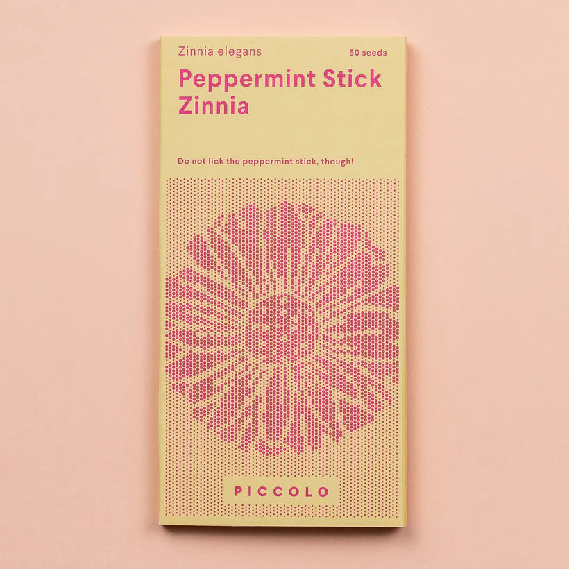 Piccolo Seeds - Zinnia Peppermint Stick