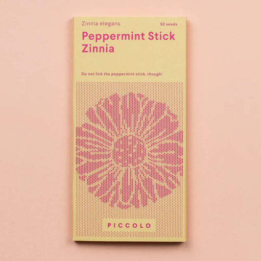 Piccolo Seeds - Zinnia Peppermint Stick