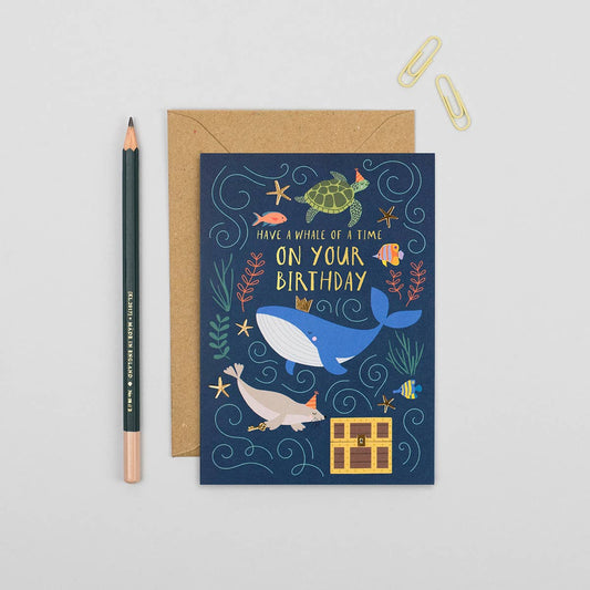 Whale of a Time Birthday Card For Kids