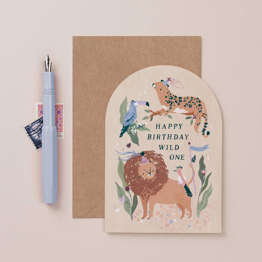 Wild One Animal Birthday Cards