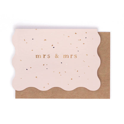 Mrs and Mrs Lesbian Wedding Card