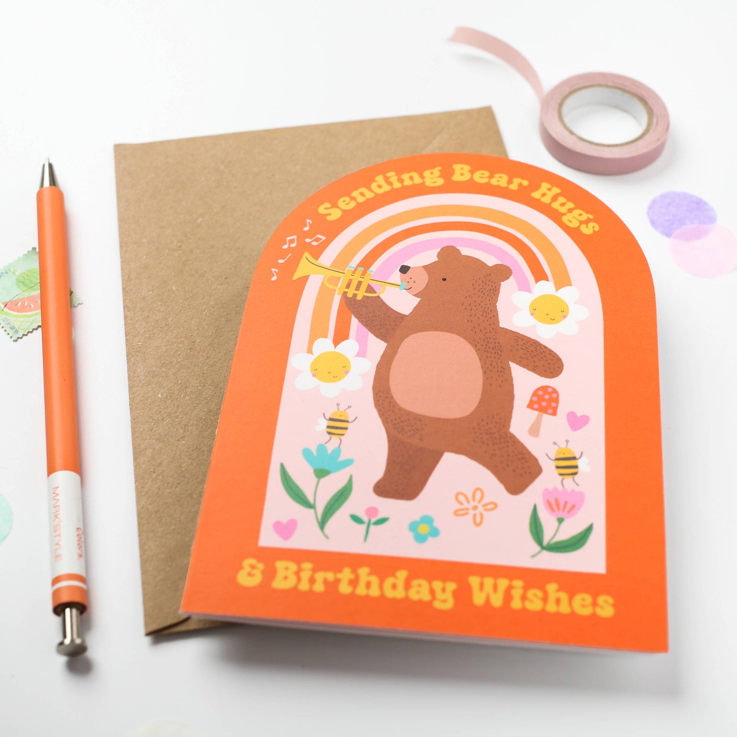 Bear Hugs Birthday Card