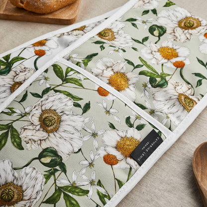 Spring Blossom Organic Cotton Oven Gloves