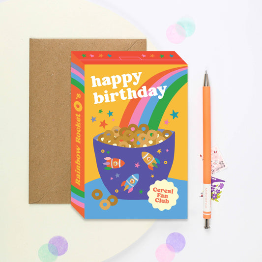 Cereal Fan Birthday Card