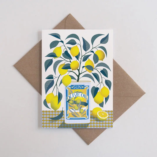 Lemon Tree Botanical Card